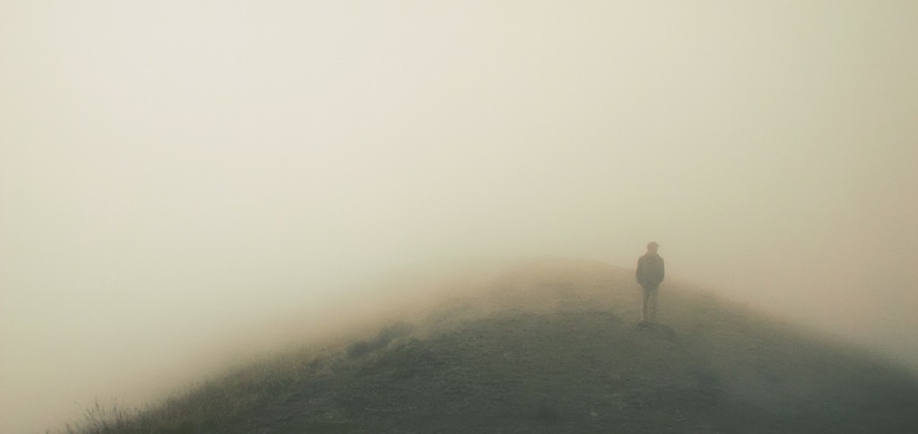 Intuition and delusion can both be murky, kind of like walking through fog.