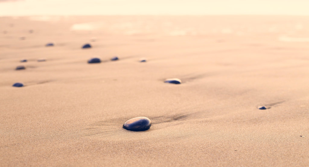 stones on a beach