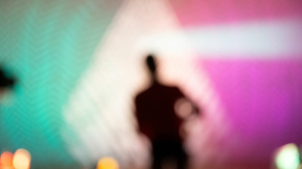 blurred image in spotlight