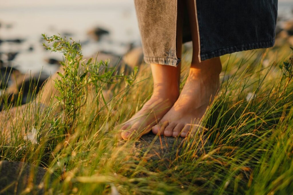 standing on grass -- spiritual writer